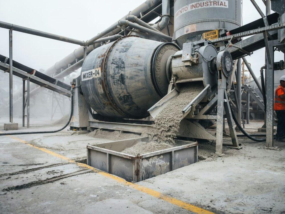beton półsuchy w betoniarni