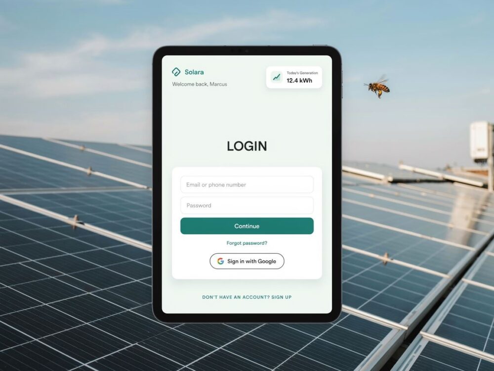 panel logowania Solarman
