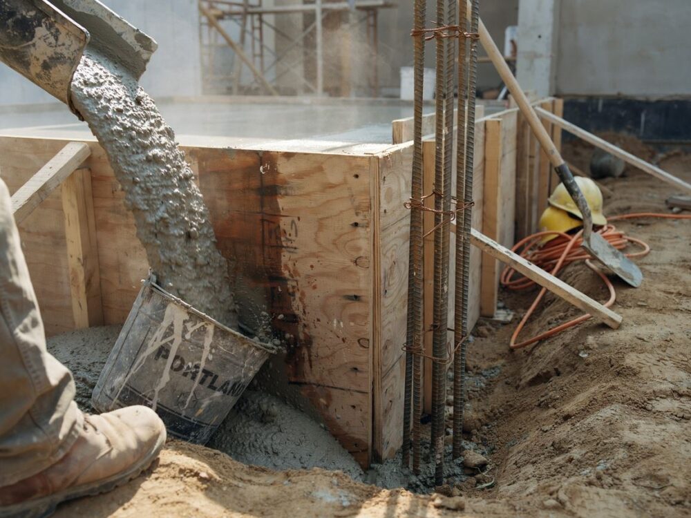 worki z cementem na fundamenty